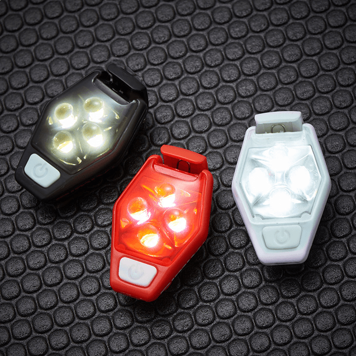 XANES TL04 4 LED IPX4 3 Modes Outdoor Night Running Bike Warning Light - MRSLM