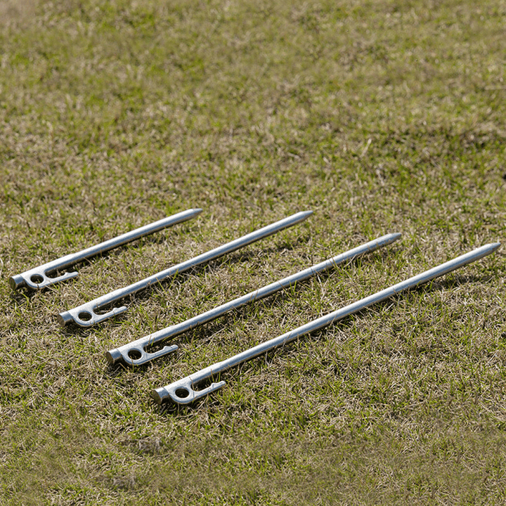 Naturehike Stainless Steel Tent Nail Large Awning Tent Stake High Strength Camp Stake - MRSLM