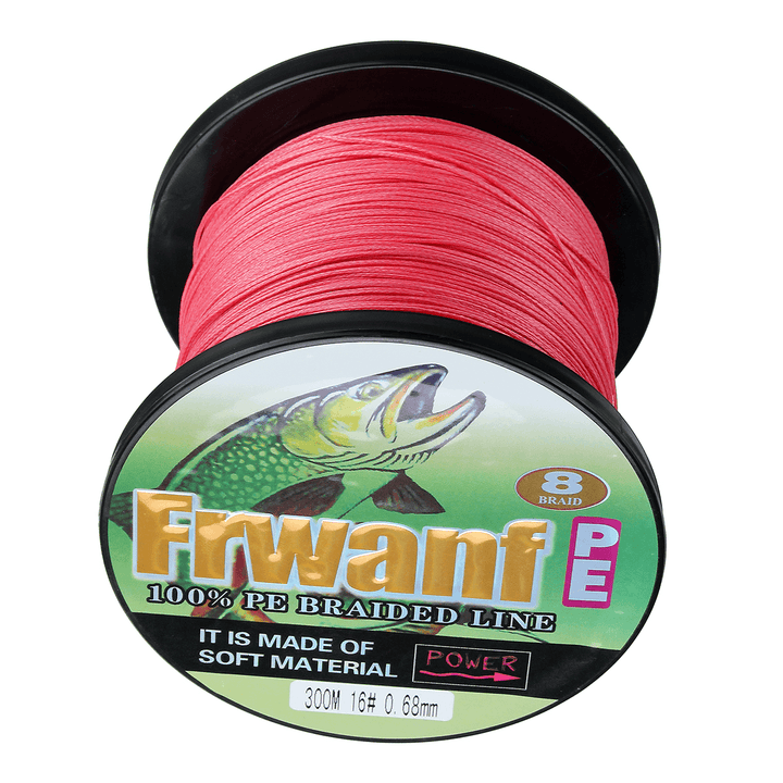 PE Braid Line 300M 8 Strands Braided Fishing Line Multicolor Super Power Fishing Line - MRSLM