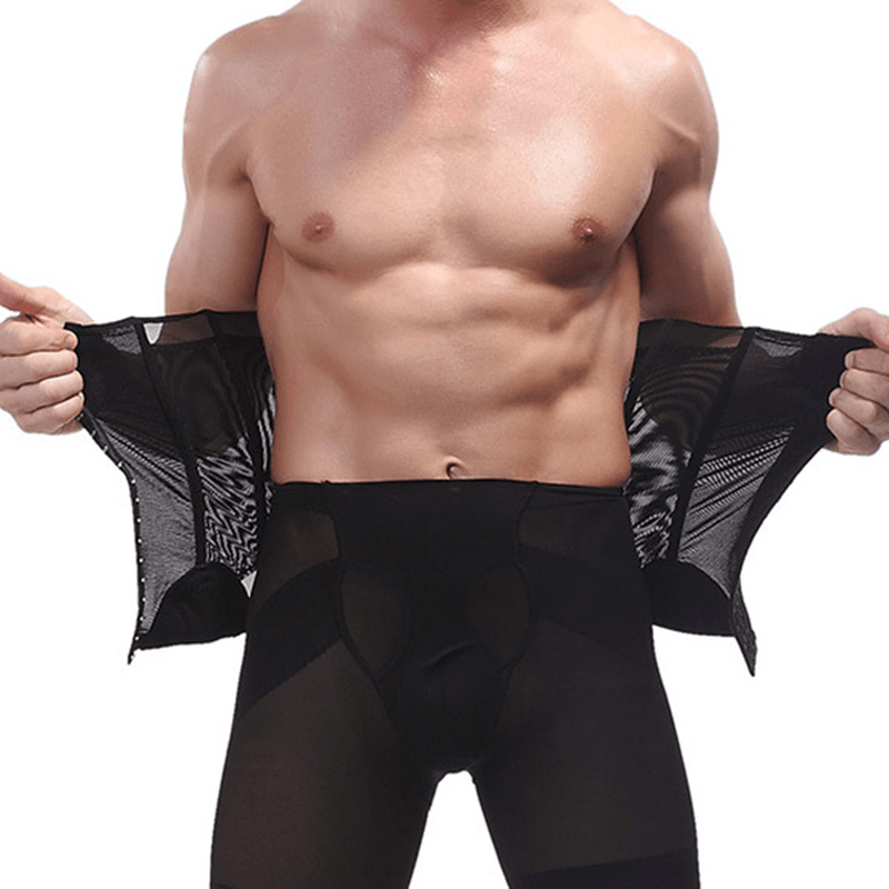 Mens Slimming Belt Belly Elastic Body Shaper Casual Corset Abdomen Tummy Slim Girdle - MRSLM