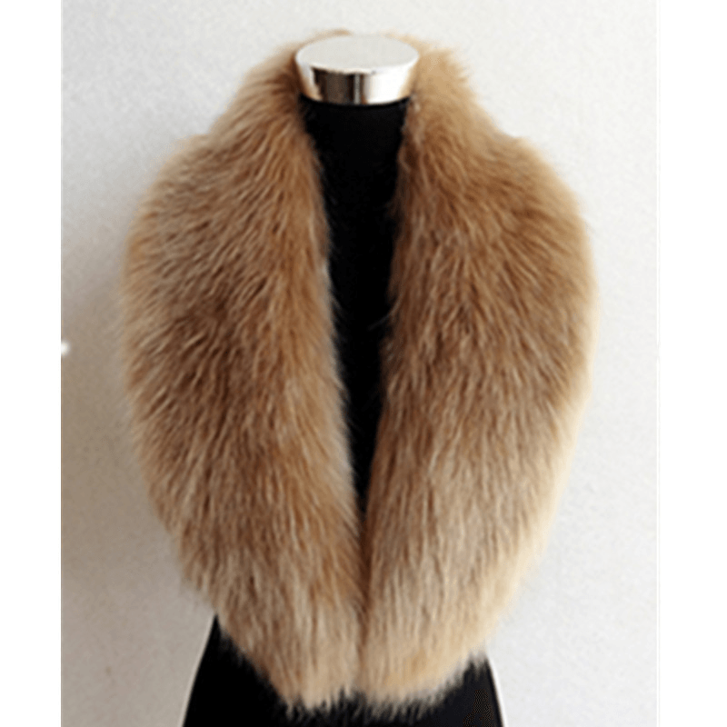 Ladies Shawl Warmth Thickened Faux Fur Scarf - MRSLM