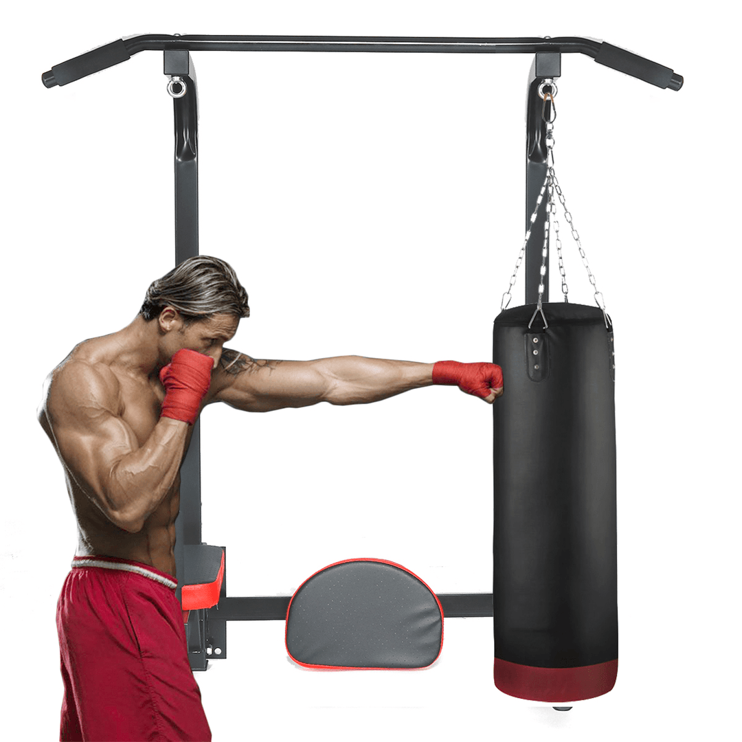 Pull up Bar Wall Mount Chin up Dip Station Power Tower Gym Home Fitness Sports - MRSLM