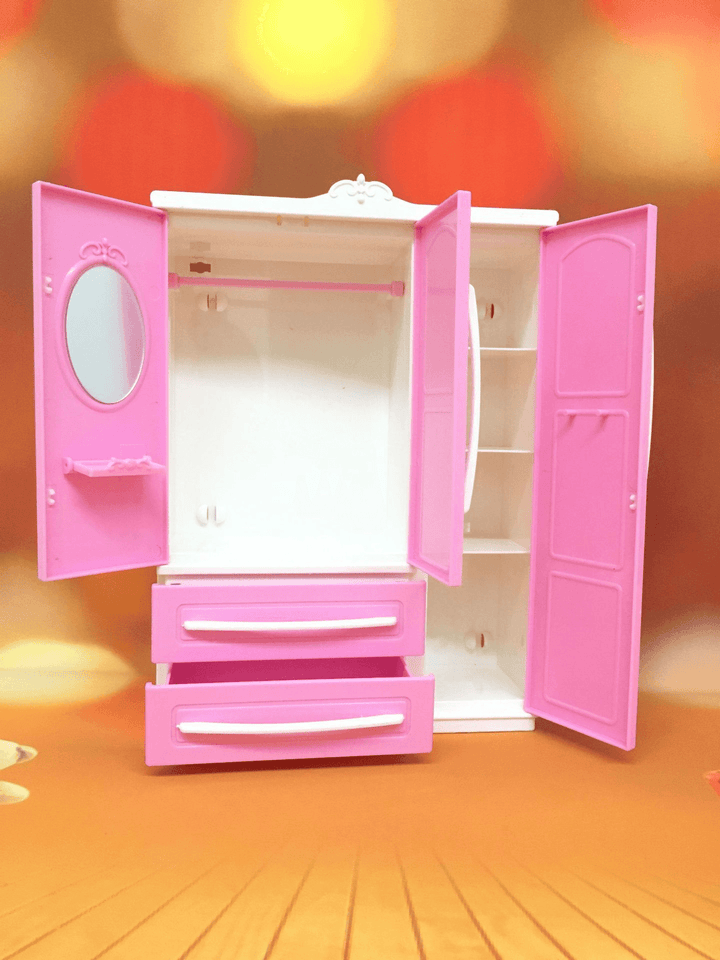 ABS Material Wardrobe, Doll Play House Wardrobe, Doll Wardrobe, - MRSLM