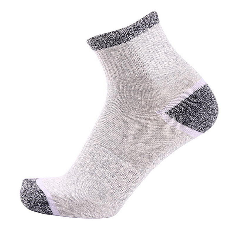 Men Sport Breathable Cotton Middle Tube Socks Casual Elastic Adjustable Socks - MRSLM