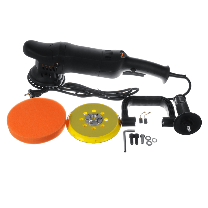 220V 21MM 3800R/MIN 6" Dual Action Polisher D/A Orbital Buffer Sander Car Polishing Machine Pad - MRSLM