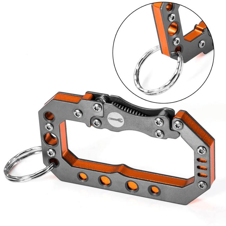 DITO Stainless Steel Survial Hiking Climbing Carabiner Outdoor Multifunctional Backpack Buckle Keychain - MRSLM