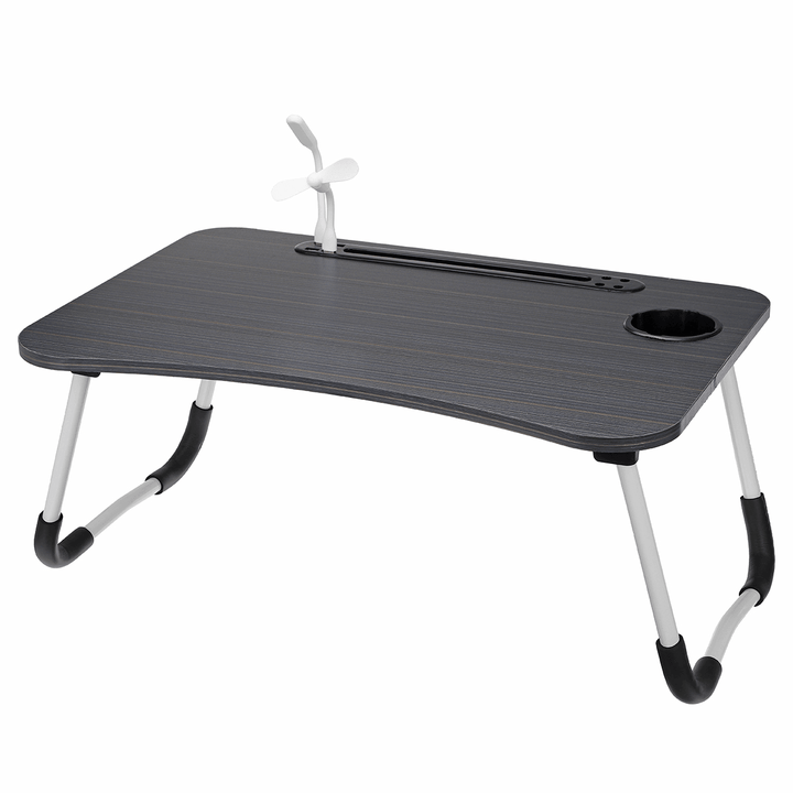 USB Computer Desk Multifunctional Portable Bed Computer Desk Lazy Foldable Lazy Laptop Table for Home Office Dormitory - MRSLM