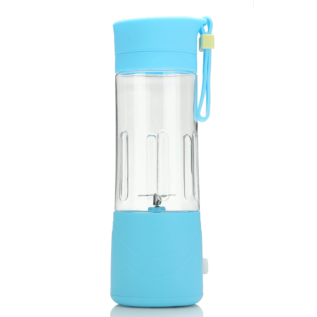 3.6V Portable Blender Smoothie Juicer Cup 14Oz Fruit Mixing Machine with 2000Mah USB Rechargeable Blender for Home - MRSLM