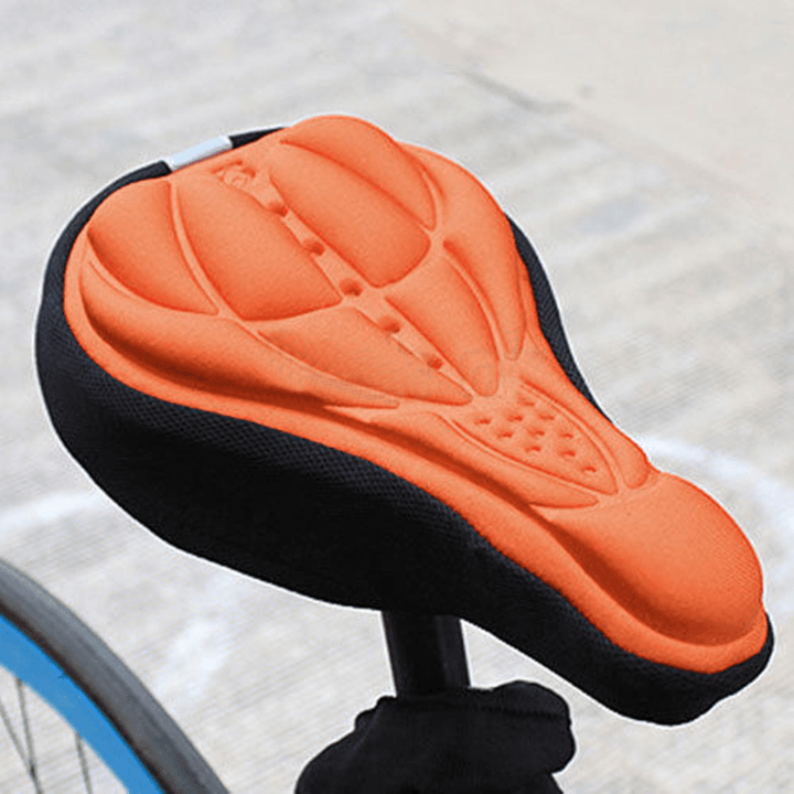 Outdoor Cycling 3D Bicycle Silicone Gel Pad Seat Saddle Cover Soft Cushion - MRSLM