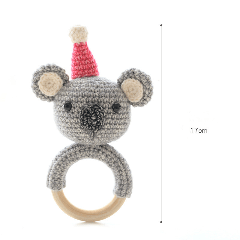 Wool Hand-Knitted Baby Rattle Crochet Diy Material Package - MRSLM