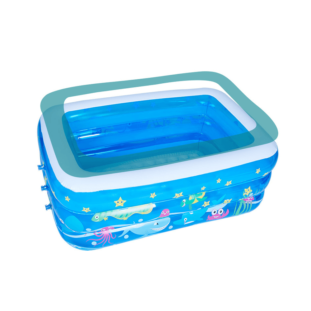 Inflatable Swimming Pool Kids Adult Yard Garden Family Party Outdoor Indoor Playing Inflatable Bathtub - MRSLM