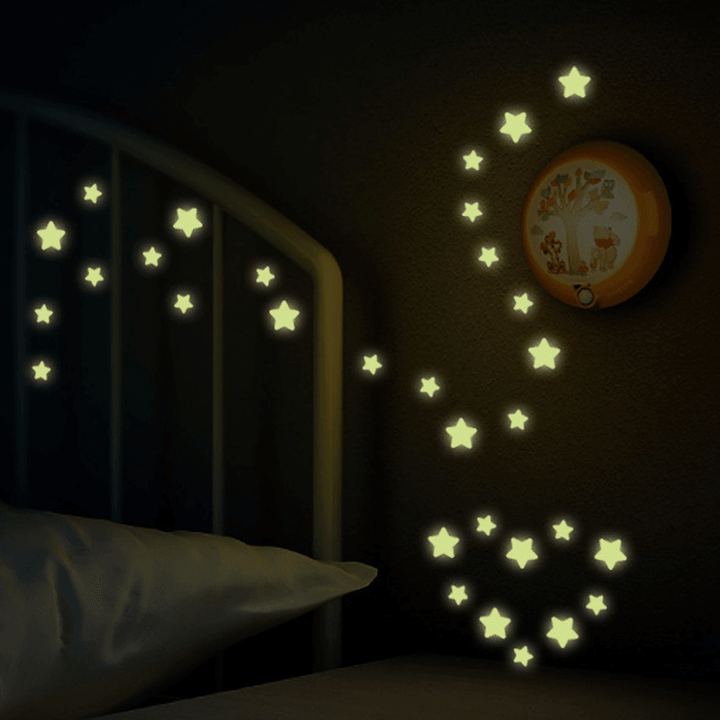 Miico Creative Stars Luminous Tape Stickers All Door Window Decor Sticker - MRSLM