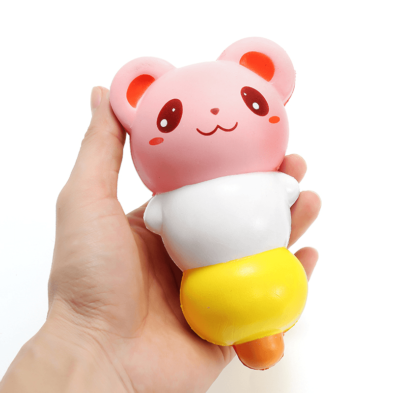 Leilei Squishy 15Cm Pierced Haw Berries Candy Stick Bear Pig Slow Rising with Packaging Gift - MRSLM