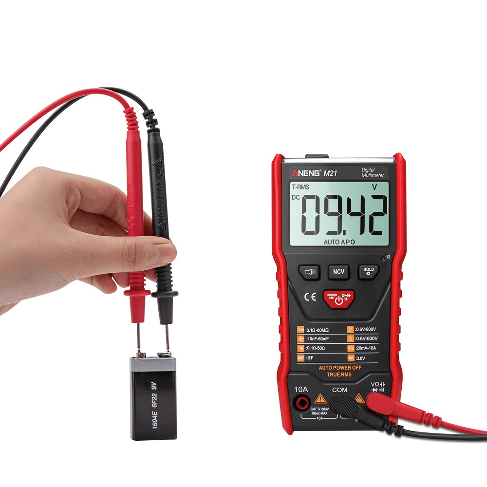 ANENG M21 Digital Multimeter 6000 Counts Backlight AC / DC Ammeter Voltmeter Ohm Portable Meter - MRSLM