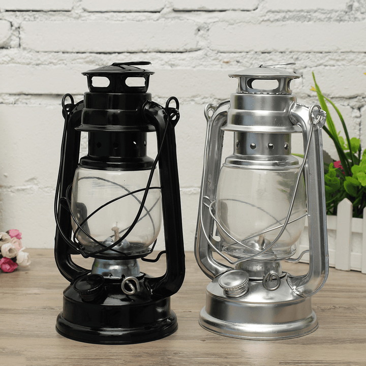 Ipree® Retro Oil Lantern Outdoor Garden Camp Kerosene Paraffin Portable Hanging Lamp - MRSLM