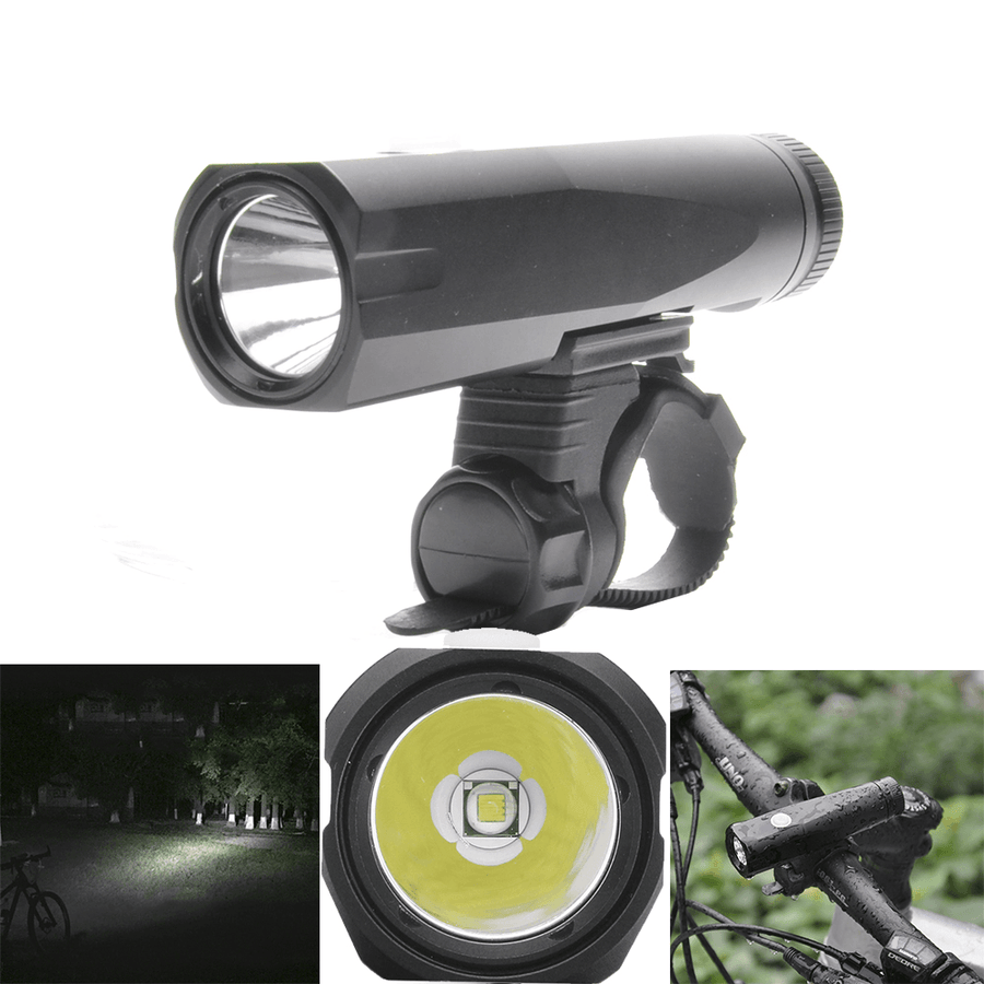 XANES XL12 600LM T6 IP65 Waterproof USB Rechargeable Bike Light Flashlight Torch - MRSLM