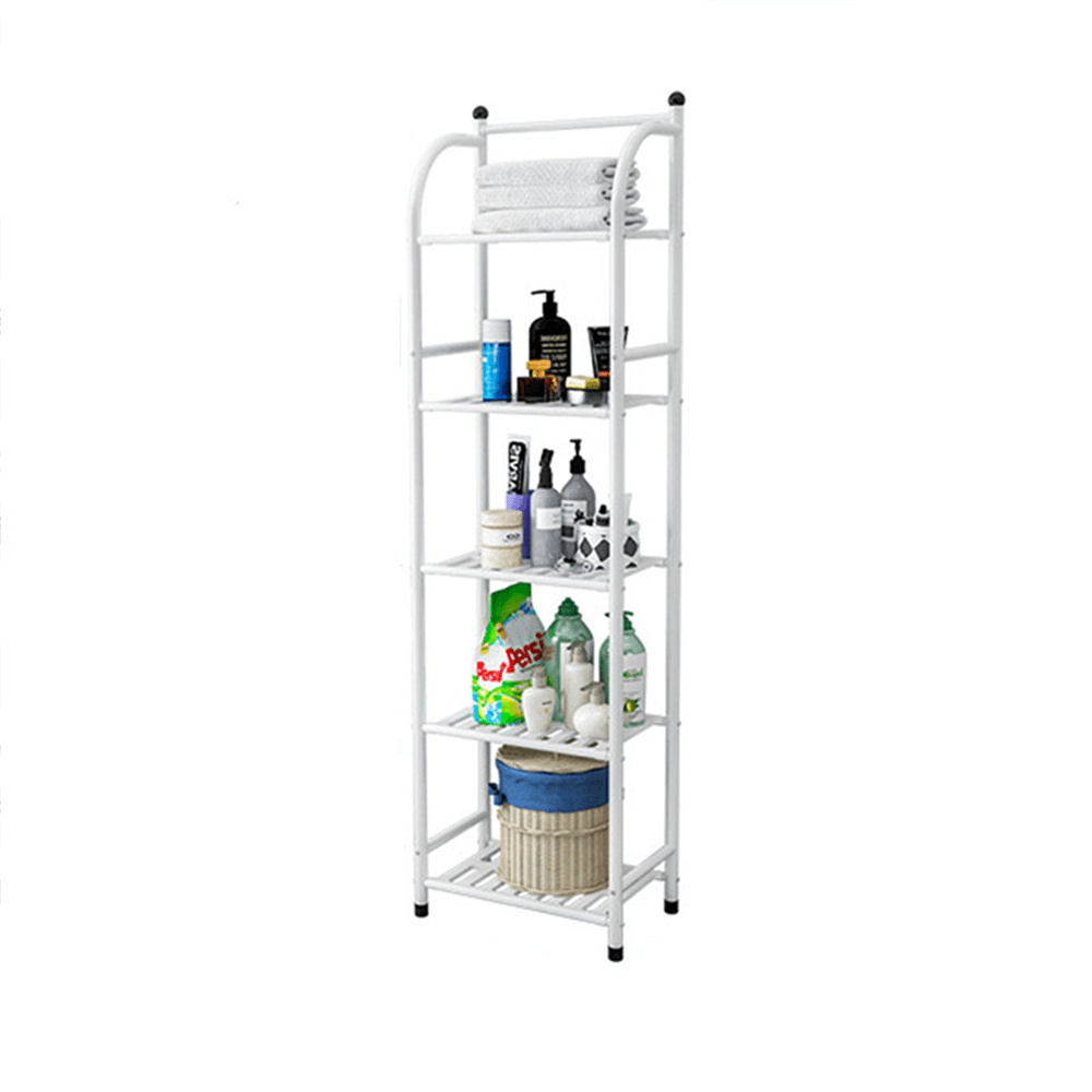 5 Layers Iron Art Shelf Landing Storage Rack for Kitchen Bedroom Bathroom Storage Shelf Home Furniture Supplies - MRSLM