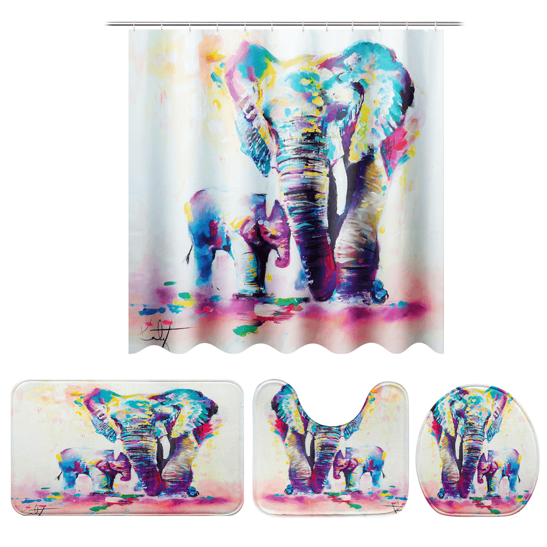 3D Shower Curtain Digital Printing Waterproof Polyester for Bathroom - MRSLM