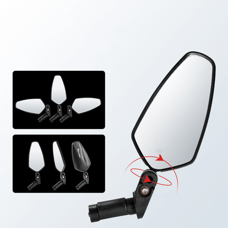 WEST BIKING Bike Mirrors 360 ° Adjustable Mirrored Mountain Bike Mirrors Foldable Nylon PA/PP Mirrors Equipment - MRSLM