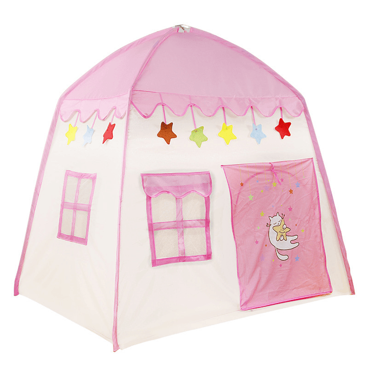 Ipree® Children'S Tent Kids Large Playhouse 3 Side Breathable Window Game Room Castle Kids Room Outdoor Garden Home - MRSLM