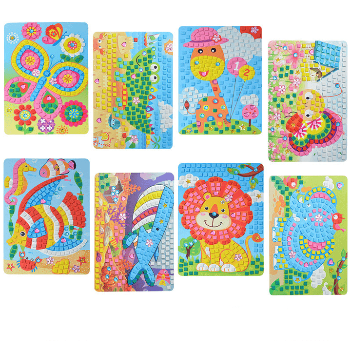 Children'S Handmade Materials EVA Diamond Mosaic Paste Painting Puzzle Stickers - MRSLM