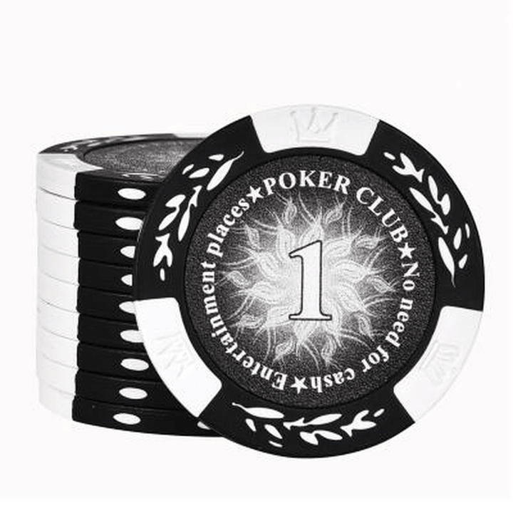 Texas Holdem Poker Chips Coins Mahjong Chips Anti-Counterfeiting Customized Chips - MRSLM