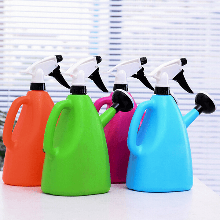 1200Ml Dual Use Hand Pressure Watering Can Gardening Adjustable Handheld Sprinkling Can - MRSLM