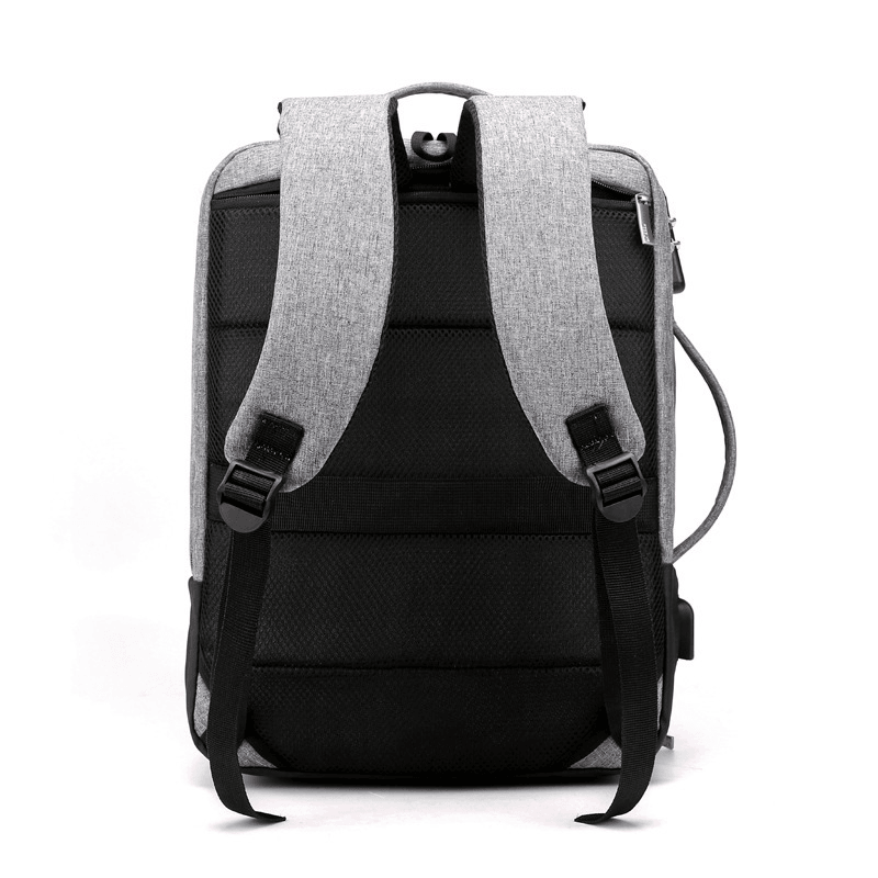 35L USB Backpack 15.6Inch Laptop Bag Waterproof Anti-Theft Lock Travel Business School Bag - MRSLM