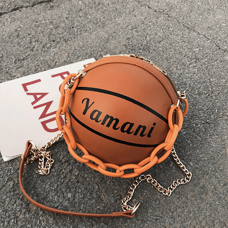 Women Basketball Football Chains Handbag Crossbody Bag Shoulder Bag - MRSLM