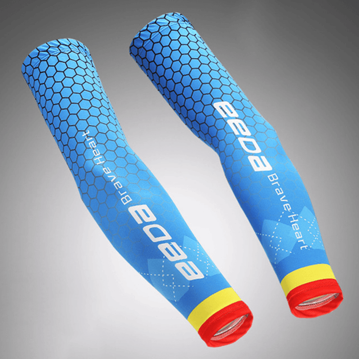 1Pair Men Women Sunscreen Cycling Fishing Cooling Arm Sleeves Sweatproof Breathable - MRSLM