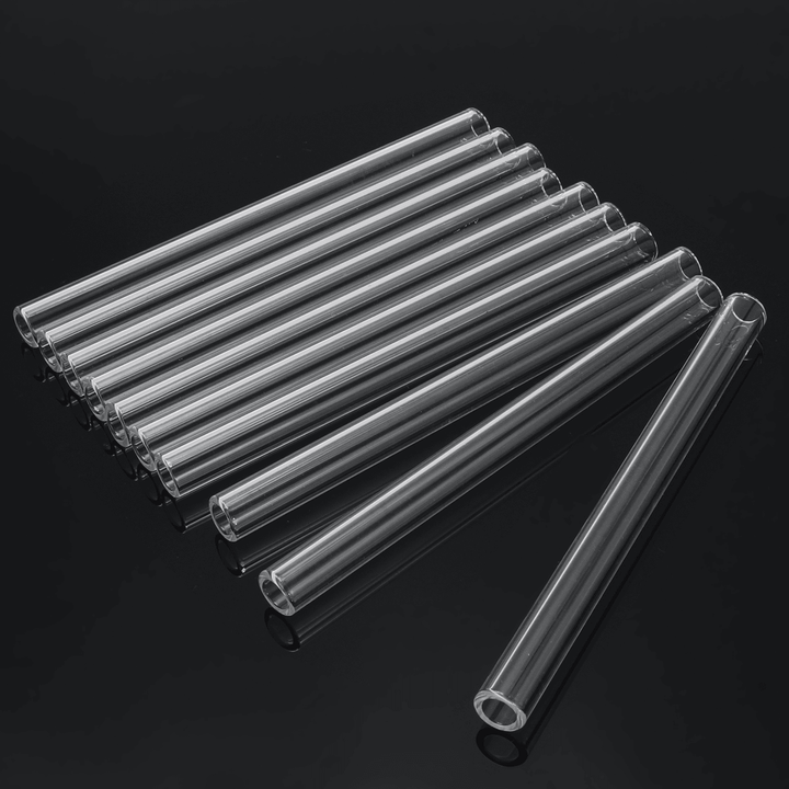 10Pcs Length 150Mm OD 10Mm 1Mm Thick Wall Borosilicate Glass Blowing Tube Lab Tubes - MRSLM