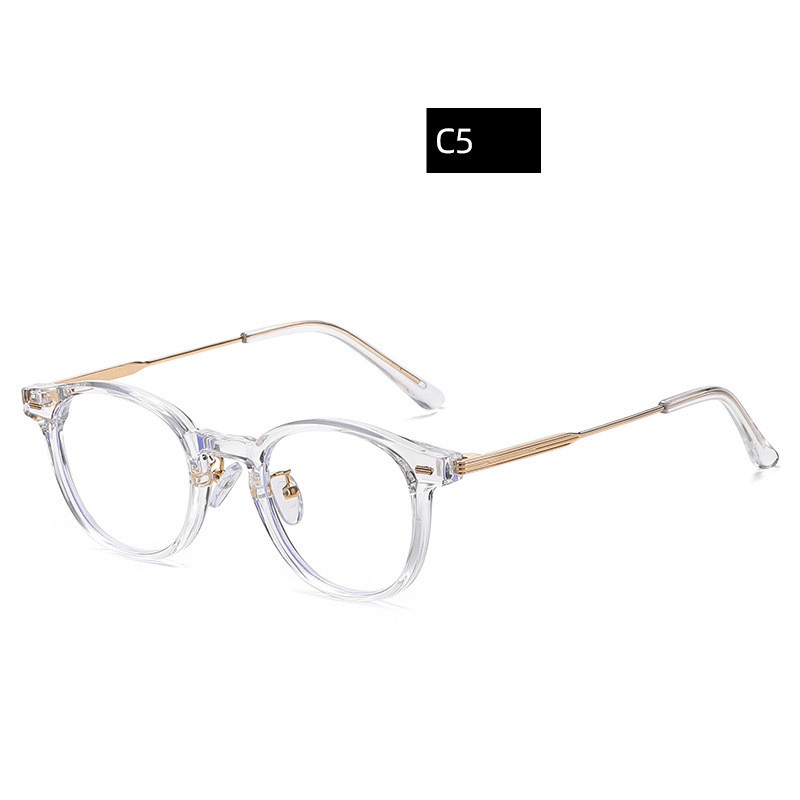 Retro TR90 Glasses Frame Unisex Flat Mirror - MRSLM