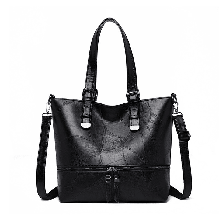 Women Elegant Vintage Large Capacity Handbag Shoulder Bag - MRSLM