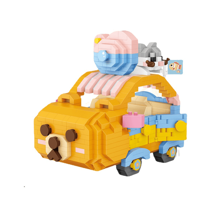 Animal Trolley Micro-Particle Particles Building Blocks Children'S - MRSLM