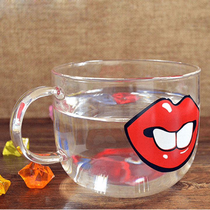 Handmade Cartoon Glass Cup High Temperature Resistant Transparent Water Mug Cat Pig Nose Pattern Glass Mug - MRSLM