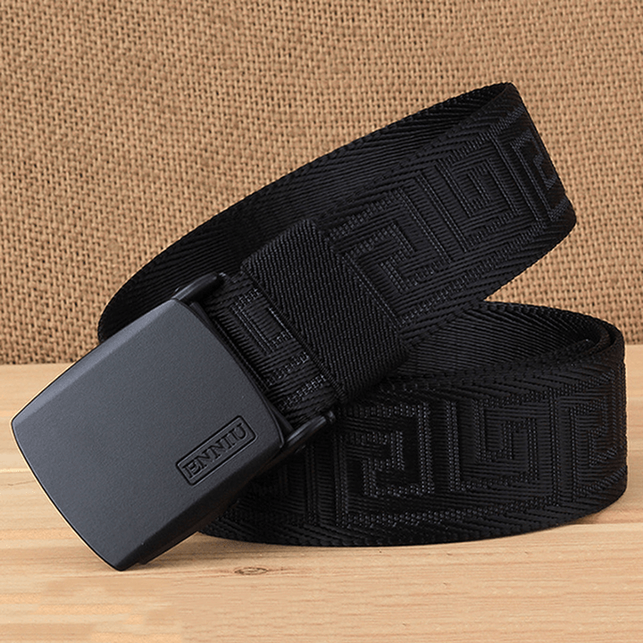 125CM Men Automatic Buckle Military Nylon Belt Army Tactical Durable Waistband - MRSLM