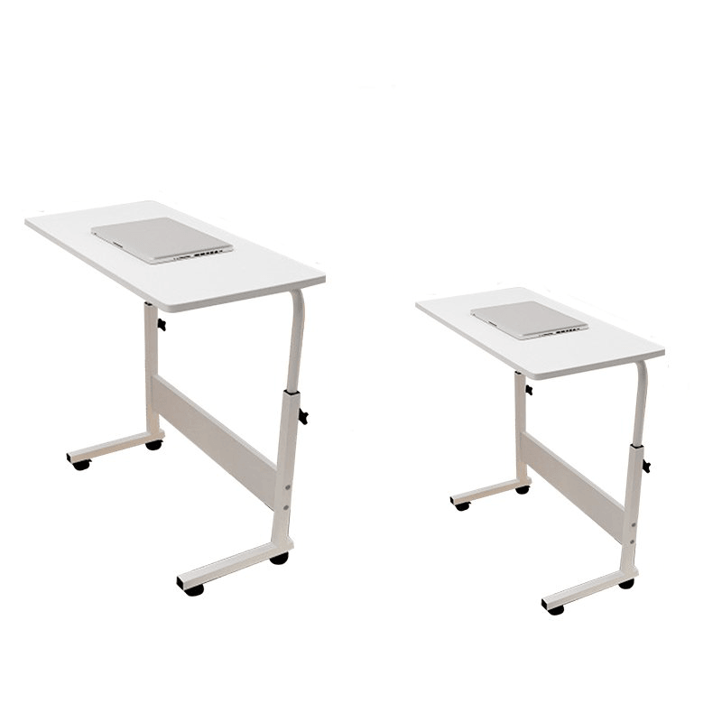 80Cm/60Cmx40Cm Movable Rolling Laptop Desk Table Adjustable Height Bedside Stand - MRSLM