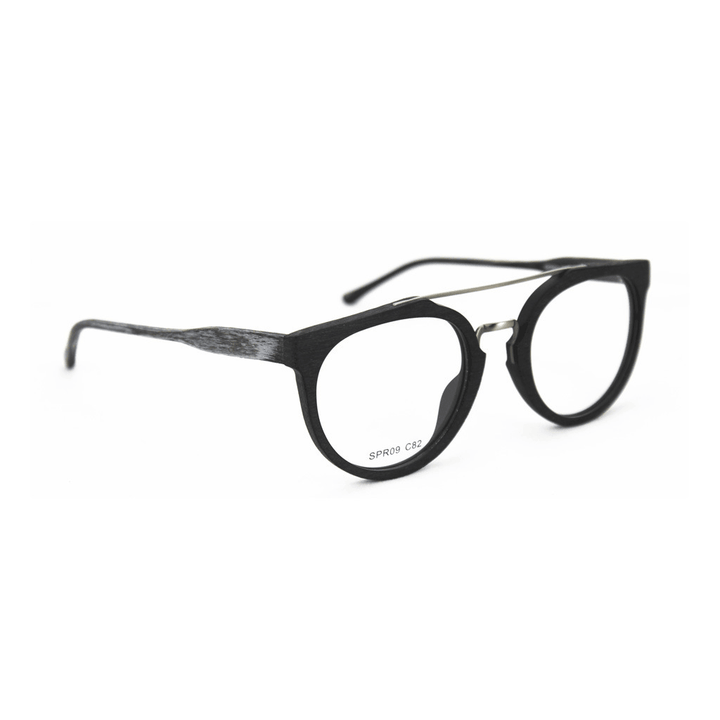 Classic Wood Grain Eyeglass Frame - MRSLM