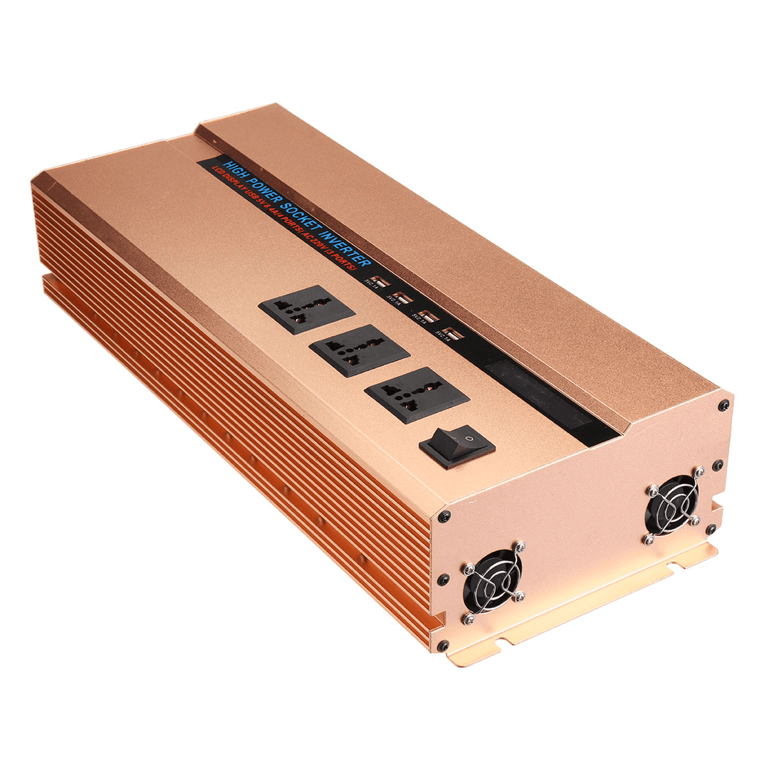 8000W Peak 3000W Modified Sine Wave Power Inverter 12V/24V to 220V 12V to 110V DC to AC Converter - MRSLM