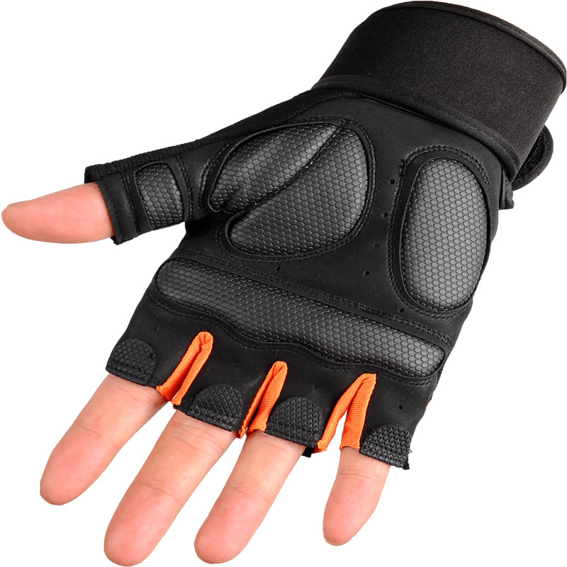 KALOAD 1 Pair Neoprene Weight Lifting Glove Anti-Slip Half Fingers Gloves Fitness Exercise Training Sports Gloves - MRSLM