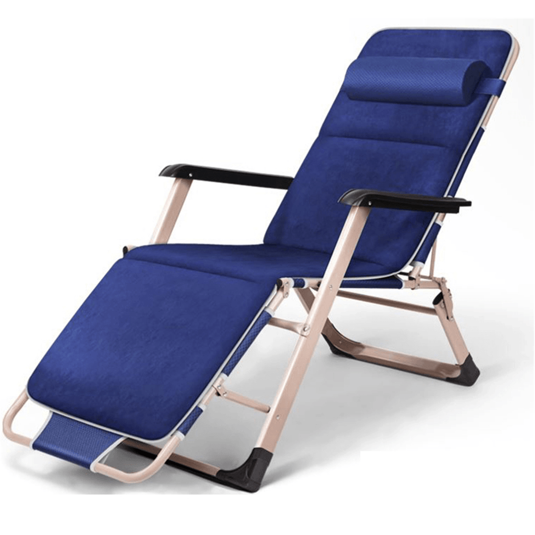 Folding Reclining Chair Dual Purpose as Beds Expand with Foot Pad for Beach - MRSLM