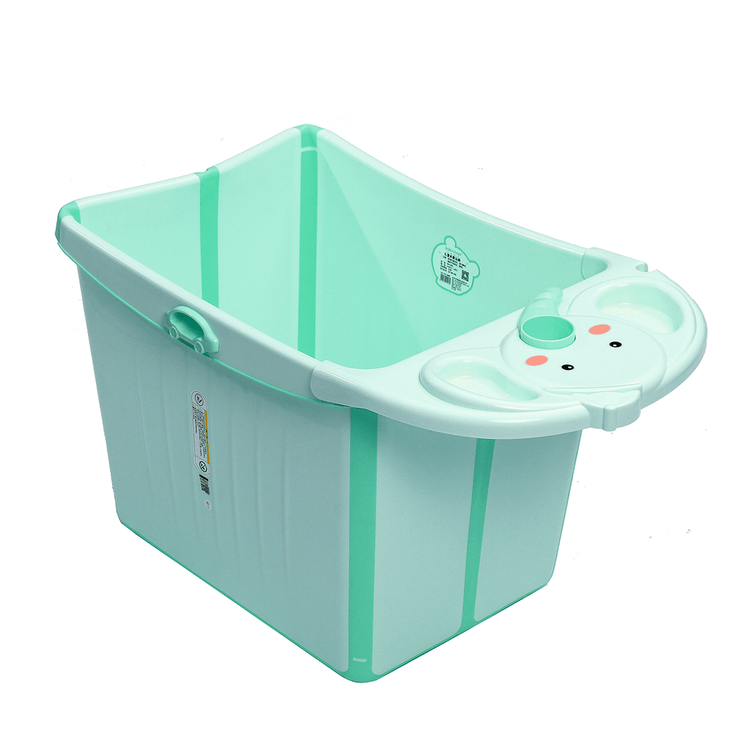 Kids Large Foldable Anti-Slip Bath Tub Baby Long-Term Temperature Locking Bucket - MRSLM