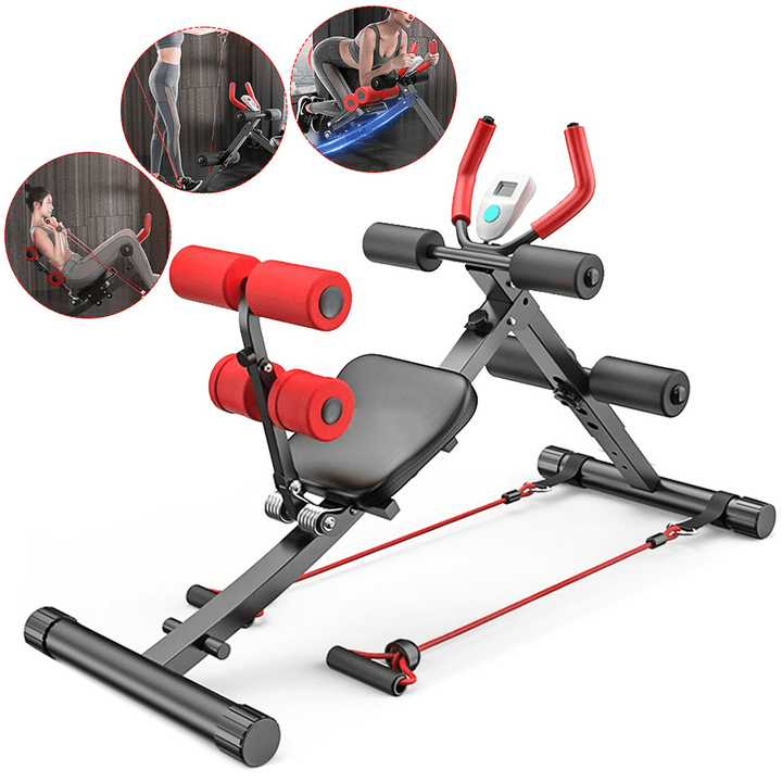 Multifunction 4 Levers Adjustable Bench Sit up Abdominal Trainer Exercise Bench Home Gym Fitness - MRSLM