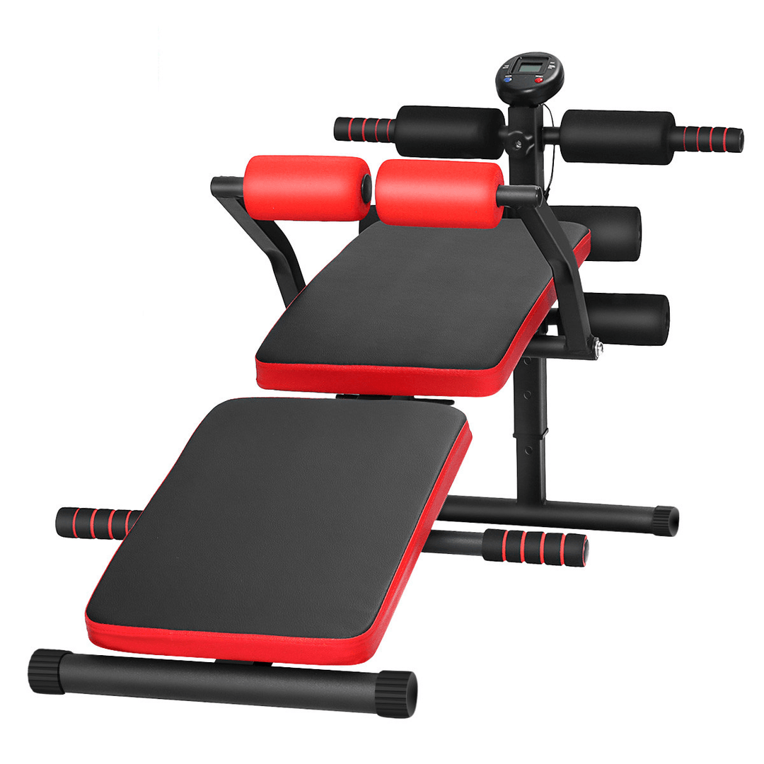 Adjustable Folding Sit up Bench Abdominal Muscle Exercise Machine Dumbbell Stool Bodybuilding Trainer Fitness Equipment - MRSLM