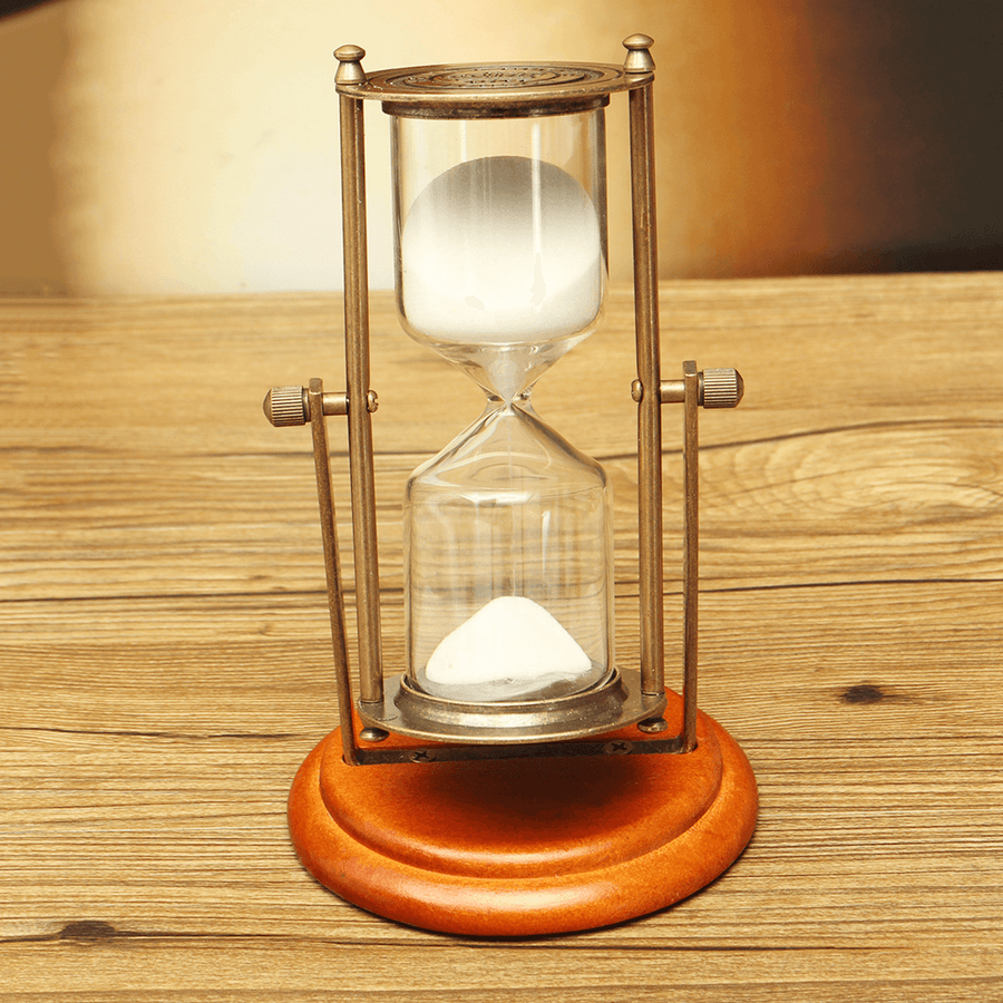 15 Minutes Rolating Hourglass Sandglass Sand Clock Timer Table Home Decoration Desktop Ornament - MRSLM