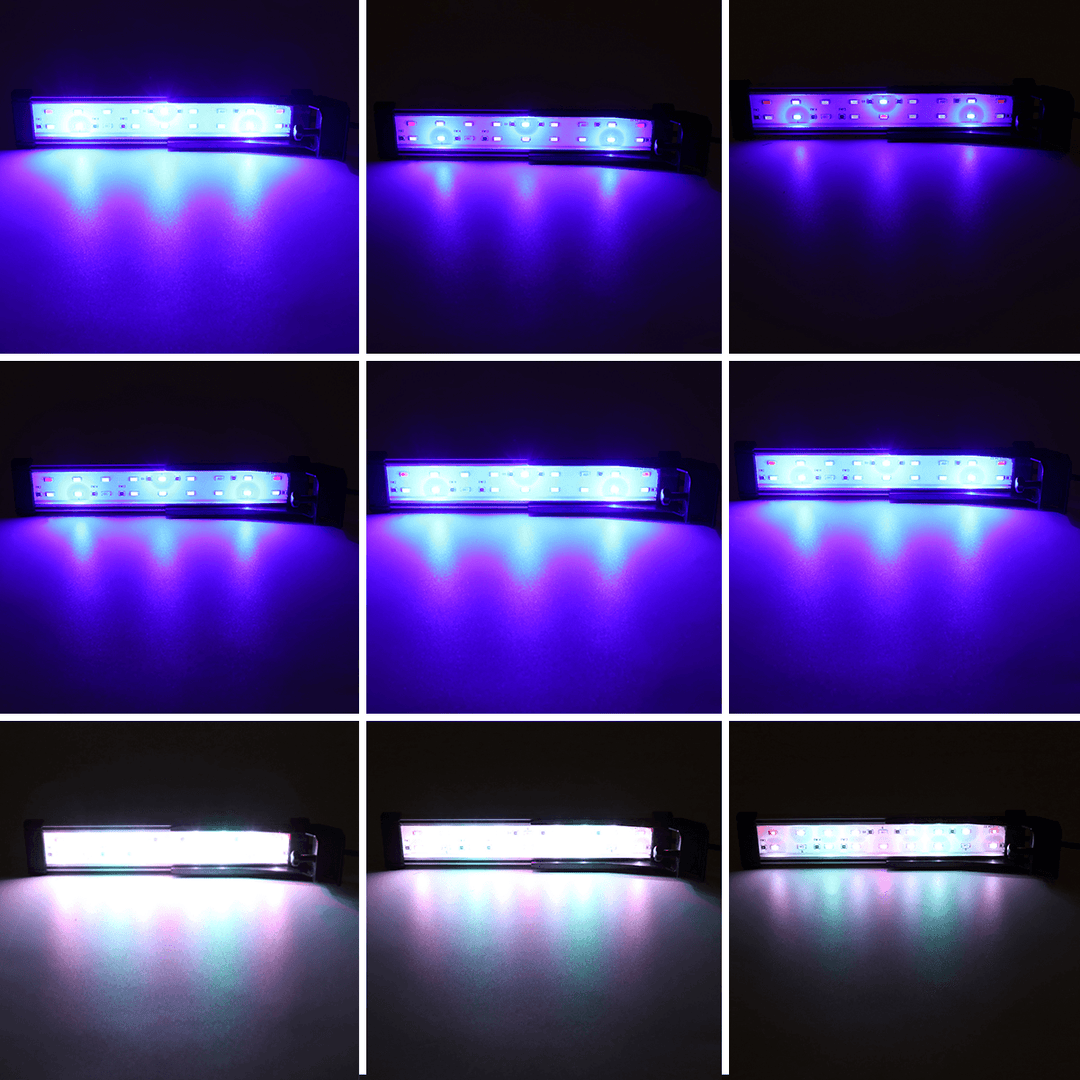 22CM 18LED RGB Aquarium Fish Tank Light High-Bright Double Drainage Water Lamp - MRSLM