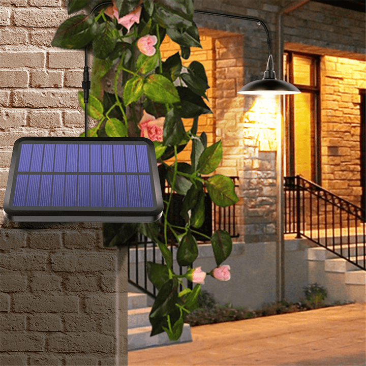 260 Lumen Solar Pendant Light Outdoor Indoor Solar Lamp with Line Warm White/White Lighting for Camping Garden Yard - MRSLM