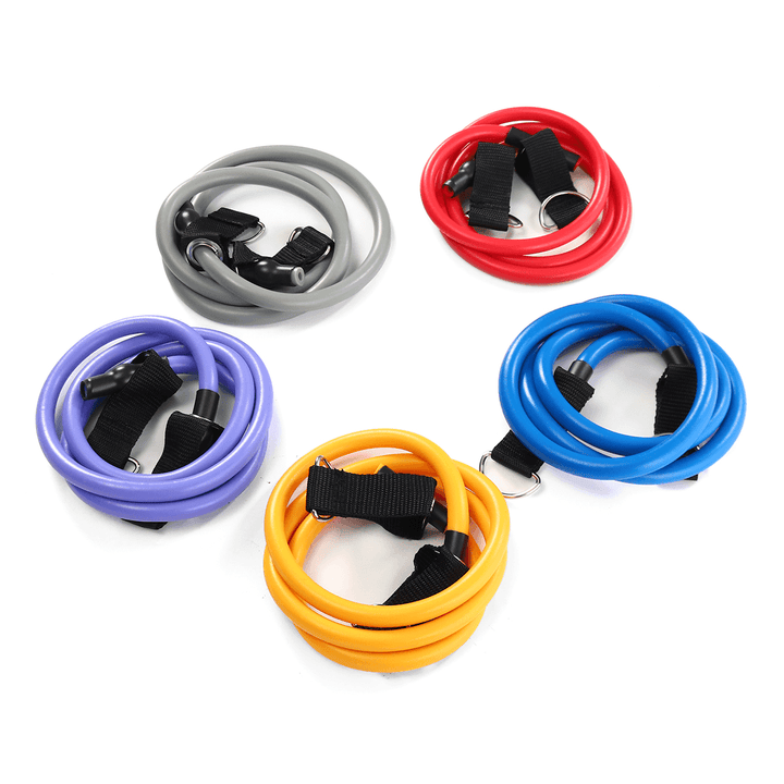 7/11/12 Pcs Fitness Resistance Bands Set Yoga Pilates Elastic Band Exercises Training - MRSLM