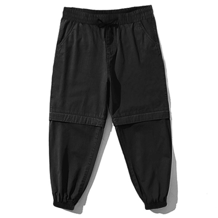 Mens Switchable Long Pants Shorts Fashion Cargo Trousers - MRSLM