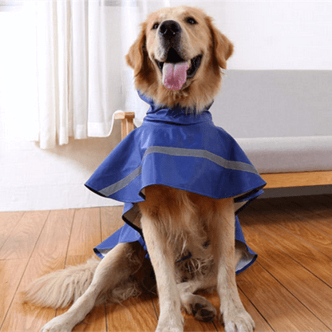 Pet Rain Coat Transparent Raincoat Outdoor Jacket Dog Puppy Clothes Waterproof - MRSLM